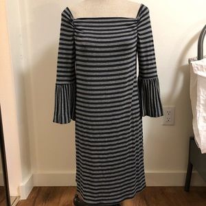 Bailey 44 Striped Ruffle Sleeve Dress